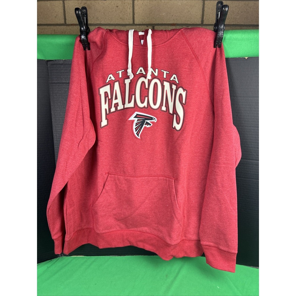 Team Apparel Mens NFL Atlanta Falcons Hooded Sweatshirt Red XL